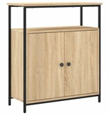 VidaXL Dressoir Sonoma Eiken 70x30x80 cm Bewerkt Hout