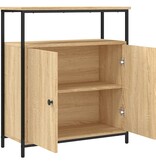 VidaXL Dressoir Sonoma Eiken 70x30x80 cm Bewerkt Hout