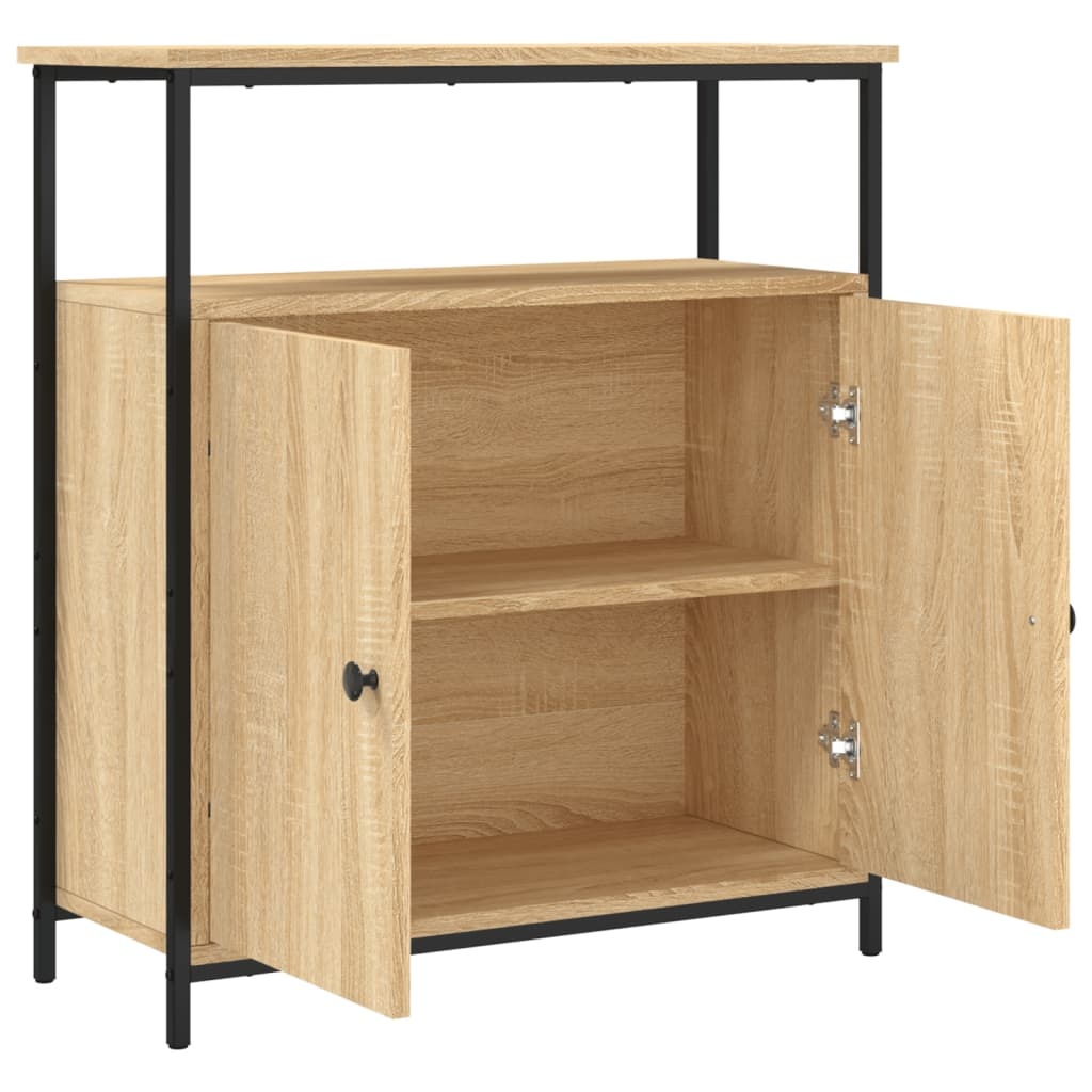 VidaXL Dressoir Sonoma Eiken 70x30x80 cm Bewerkt Hout