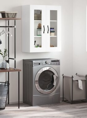 VidaXL Wandkast 69,5x34x90 cm bewerkt hout wit