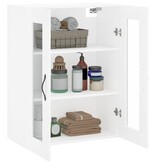 VidaXL Wandkast 69,5x34x90 cm bewerkt hout wit