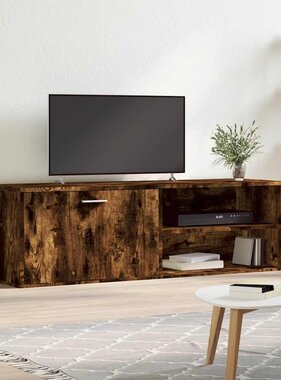 VidaXL Tv-meubel 120x34x37 cm bewerkt hout gerookt eikenkleurig