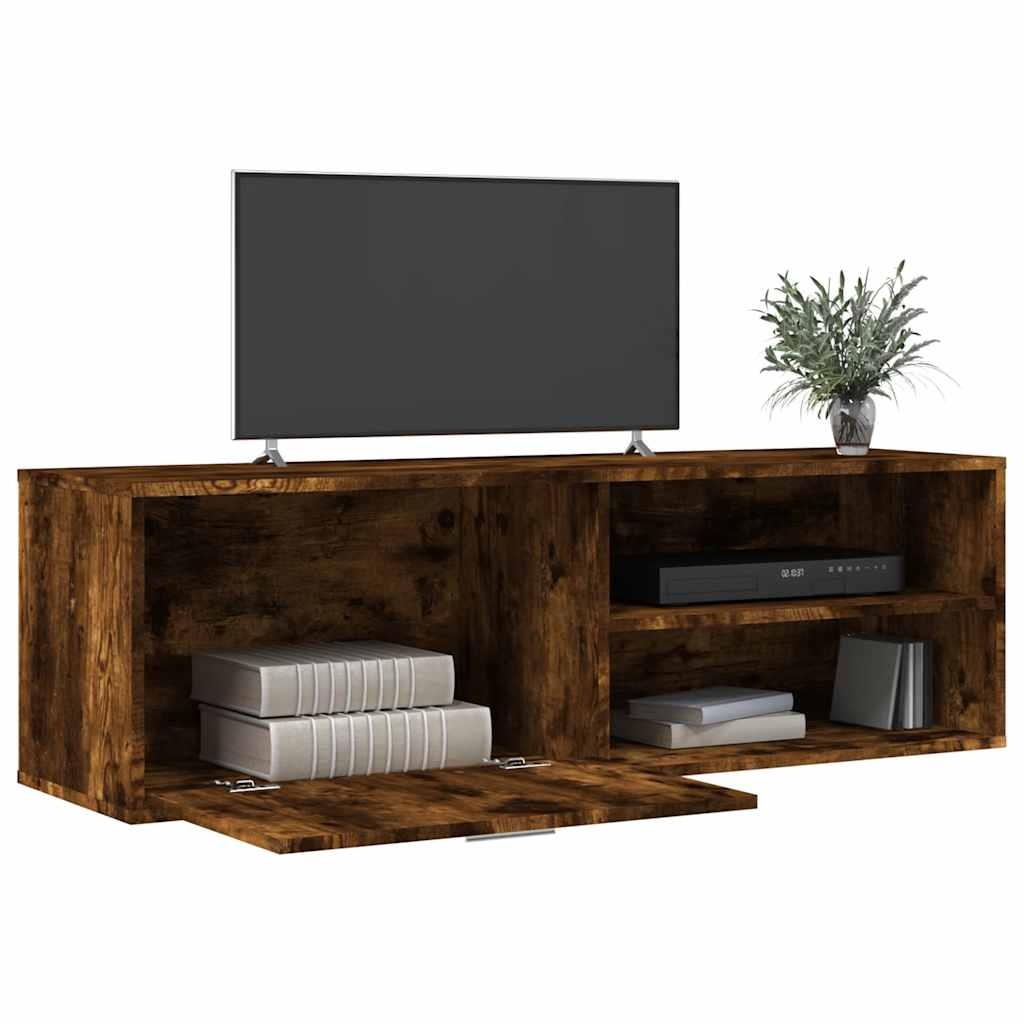 VidaXL Tv-meubel 120x34x37 cm bewerkt hout gerookt eikenkleurig