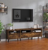 VidaXL Tv-meubel 150x30x44,5 cm bewerkt hout gerookt eikenkleurig