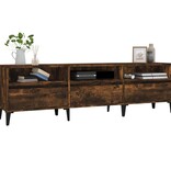 VidaXL Tv-meubel 150x30x44,5 cm bewerkt hout gerookt eikenkleurig