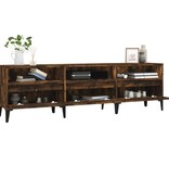 VidaXL Tv-meubel 150x30x44,5 cm bewerkt hout gerookt eikenkleurig