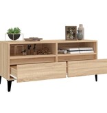 VidaXL Tv-meubel 100x34,5x44,5 cm bewerkt hout sonoma eikenkleurig