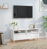 VidaXL Tv-meubel 100x34,5x44,5 cm bewerkt hout wit