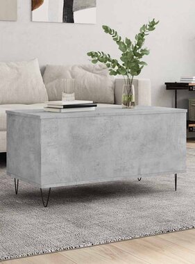 VidaXL Salontafel 90x44,5x45 cm bewerkt hout betongrijs