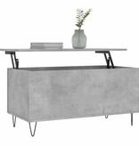 VidaXL Salontafel 90x44,5x45 cm bewerkt hout betongrijs