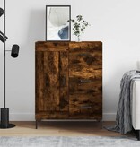 VidaXL Dressoir 69,5x34x90 cm bewerkt hout gerookt eikenkleurig