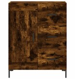 VidaXL Dressoir 69,5x34x90 cm bewerkt hout gerookt eikenkleurig
