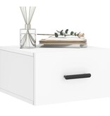 VidaXL Nachtkastjes 2 st wandgemonteerd 35x35x20 cm wit