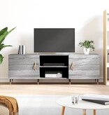 VidaXL Tv-meubel 150x30x50 cm bewerkt hout grijs sonoma eikenkleurig