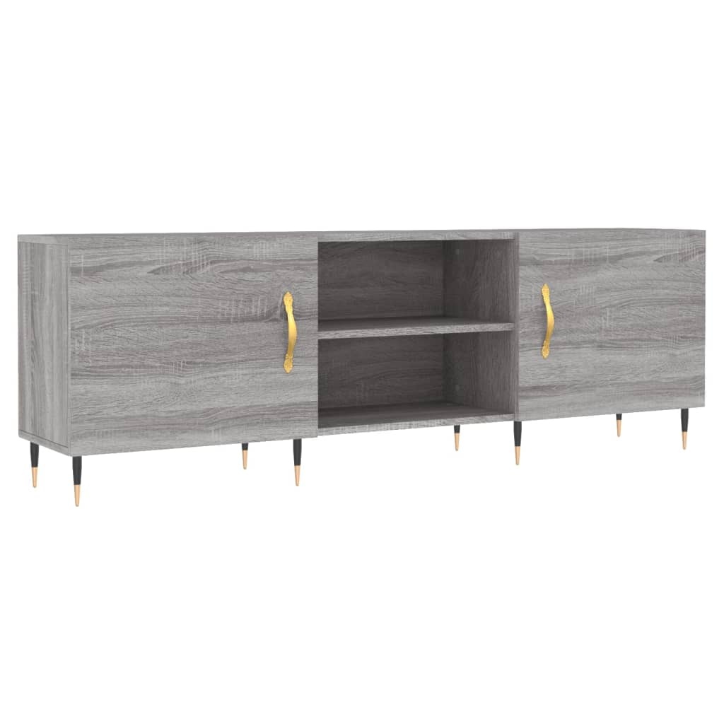 VidaXL Tv-meubel 150x30x50 cm bewerkt hout grijs sonoma eikenkleurig