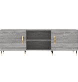 VidaXL Tv-meubel 150x30x50 cm bewerkt hout grijs sonoma eikenkleurig