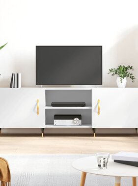 VidaXL Tv-meubel 150x30x50 cm bewerkt hout wit