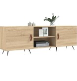 VidaXL Tv-meubel 150x30x50 cm bewerkt hout sonoma eikenkleurig