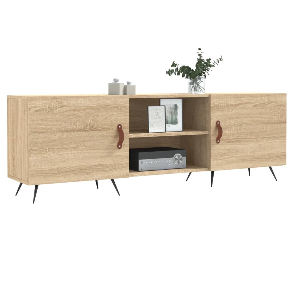 VidaXL Tv-meubel 150x30x50 cm bewerkt hout sonoma eikenkleurig