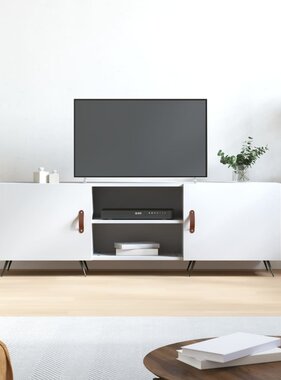 VidaXL Tv-meubel 150x30x50 cm bewerkt hout wit