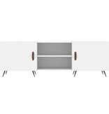 VidaXL Tv-meubel 150x30x50 cm bewerkt hout wit