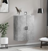 VidaXL Bovenkast 69,5x34x90 cm betongrijs