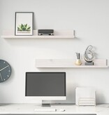 VidaXL Wandkasten 2 st 80x11x9 cm massief grenenhout wit