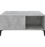 VidaXL Salontafel 80x80x36,5 cm bewerkt hout betongrijs