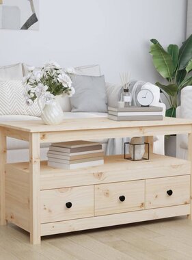 VidaXL Salontafel 102x49x55 cm massief grenenhout