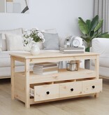 VidaXL Salontafel 102x49x55 cm massief grenenhout