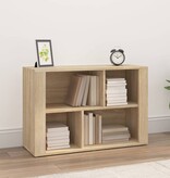 VidaXL Dressoir 80x30x54 cm bewerkt hout sonoma eikenkleurig