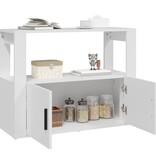 VidaXL Dressoir 80x30x60 cm bewerkt hout wit