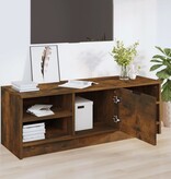 VidaXL Tv-meubel 102x35,5x36,5 cm bewerkt hout gerookt eikenkleurig