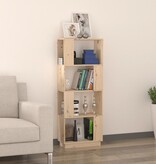 VidaXL Boekenkast/kamerscherm 51x25x132 cm massief grenenhout