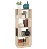 VidaXL Boekenkast/kamerscherm 51x25x132 cm massief grenenhout
