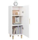 VidaXL Dressoir 34,5x34x90 cm bewerkt hout wit