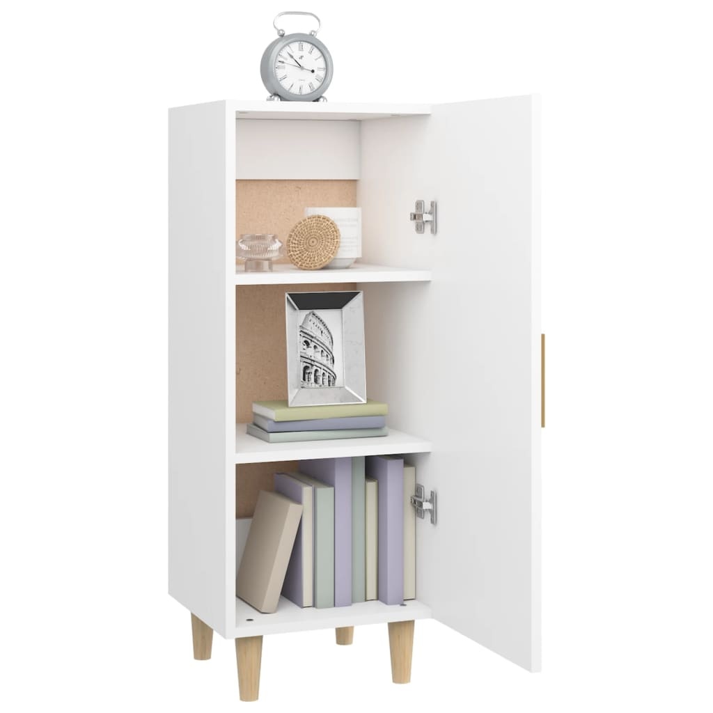 VidaXL Dressoir 34,5x34x90 cm bewerkt hout wit