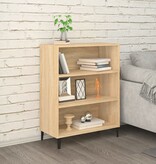 VidaXL Dressoir 69,5x32,5x90 cm bewerkt hout sonoma eikenkleurig