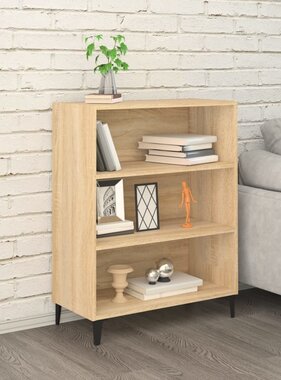 VidaXL Dressoir 69,5x32,5x90 cm bewerkt hout sonoma eikenkleurig