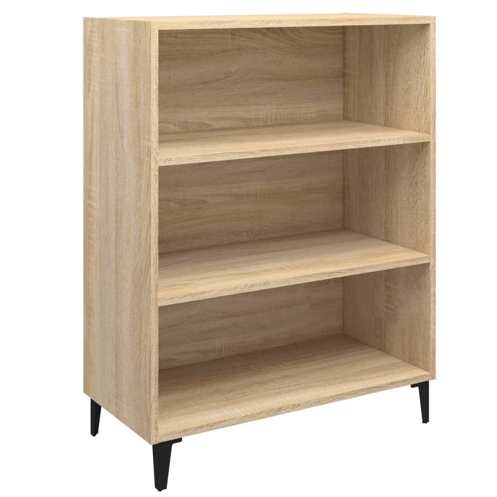 VidaXL Dressoir 69,5x32,5x90 cm bewerkt hout sonoma eikenkleurig