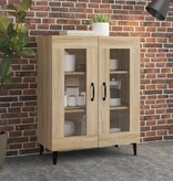 VidaXL Dressoir 69,5x34x90 cm bewerkt hout sonoma eikenkleurig