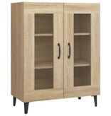 VidaXL Dressoir 69,5x34x90 cm bewerkt hout sonoma eikenkleurig