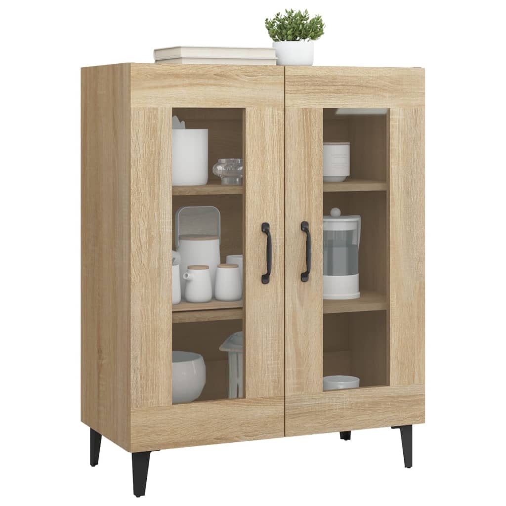 VidaXL Dressoir 69,5x34x90 cm bewerkt hout sonoma eikenkleurig