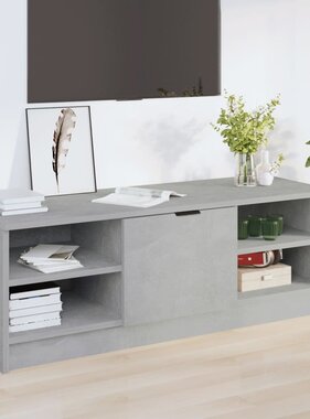 VidaXL Tv-meubel 102x35,5x36,5 cm bewerkt hout betongrijs