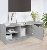 VidaXL Tv-meubel 102x35,5x36,5 cm bewerkt hout betongrijs