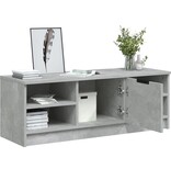 VidaXL Tv-meubel 102x35,5x36,5 cm bewerkt hout betongrijs