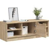 VidaXL Tv-meubel 102x35,5x36,5 cm bewerkt hout sonoma eikenkleurig
