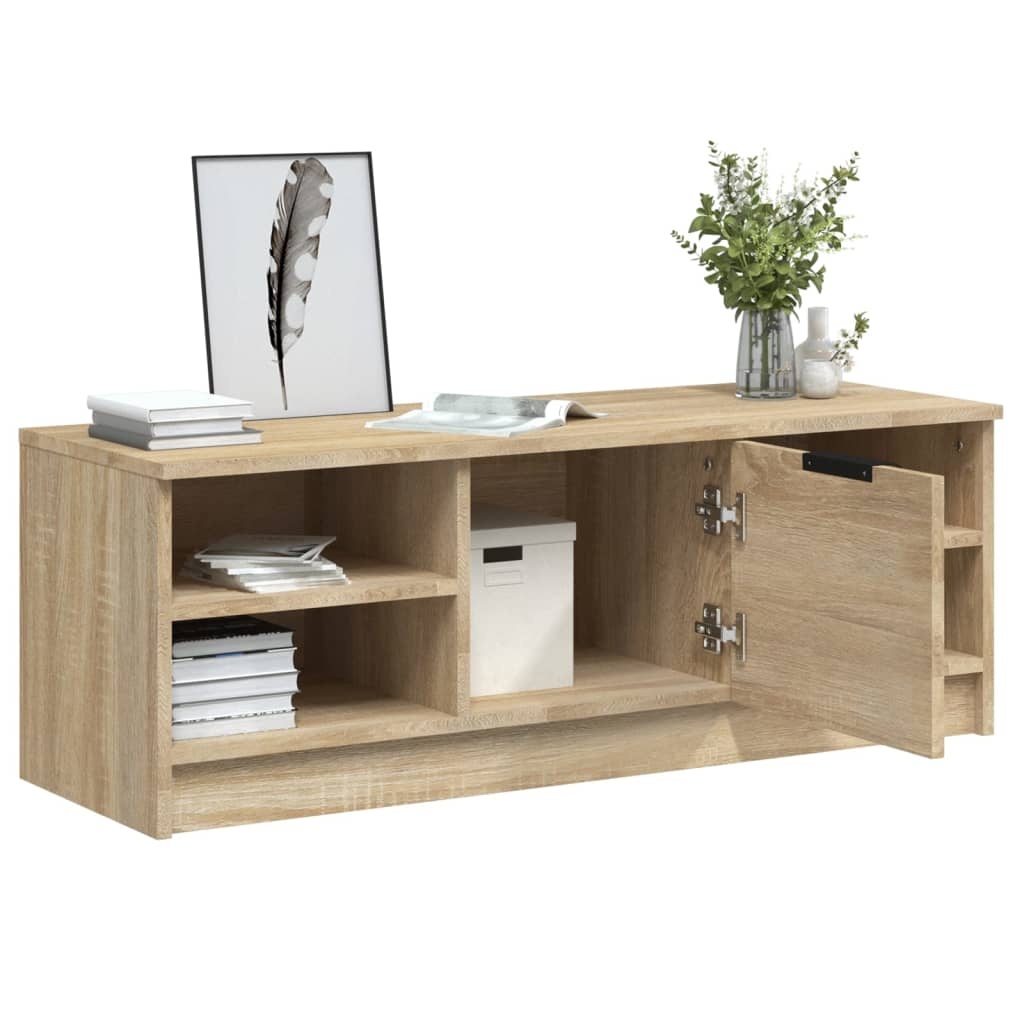 VidaXL Tv-meubel 102x35,5x36,5 cm bewerkt hout sonoma eikenkleurig