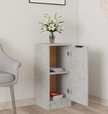 VidaXL Dressoir 30x30x70 cm bewerkt hout betongrijs