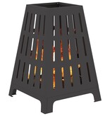 VidaXL Vuurkorf Zwart 50 x 50 x 70 cm Koudgewalst staal